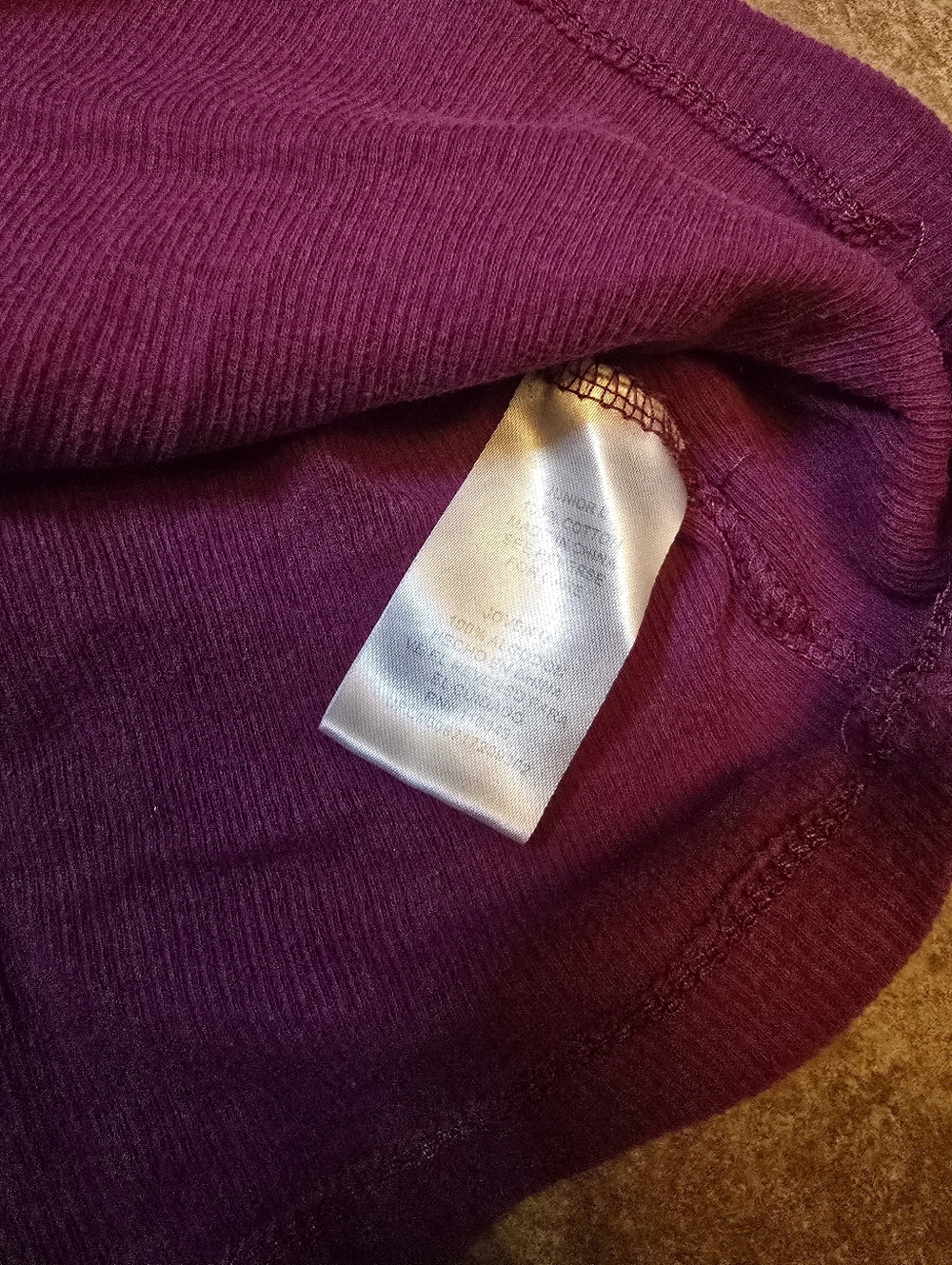 Plum Purple Ribbed Racerback Tank - Picture 3 of 3